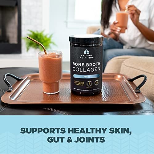Ancient Nutrition Hydrolyzed Bone Broth Collagen Peptides, Chocolate