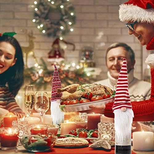 Christmas Gnome Wine Bottle Covers
