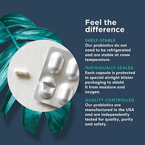Probiotics for Digestive Health – Individually Sealed, 30 Billion CFU | For Women & Men – 60 Capsules, 60-Day Supply – 5-Strain Blend