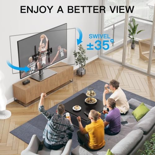 PERLESMITH Universal TV Stand Legs for 37-78 inch TVs to 99lbs with Mount