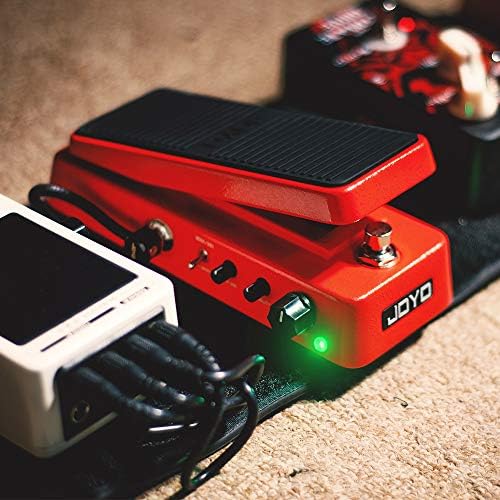 JOYO Compact Wah/Volume Guitar Pedal, 6-Mode Sweep Range & Adjustable Q Control, Active Volume with Minimum Knob, True Bypass in Wah Mode (WAH-II)