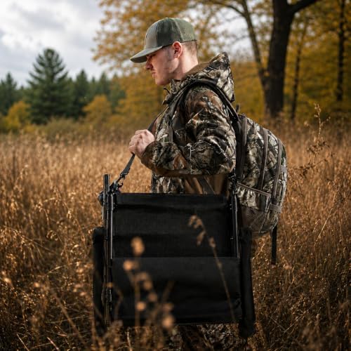 TIDEWE Hunting Chair with Seat Cover, 360° Silent Swivel Seat, Standard