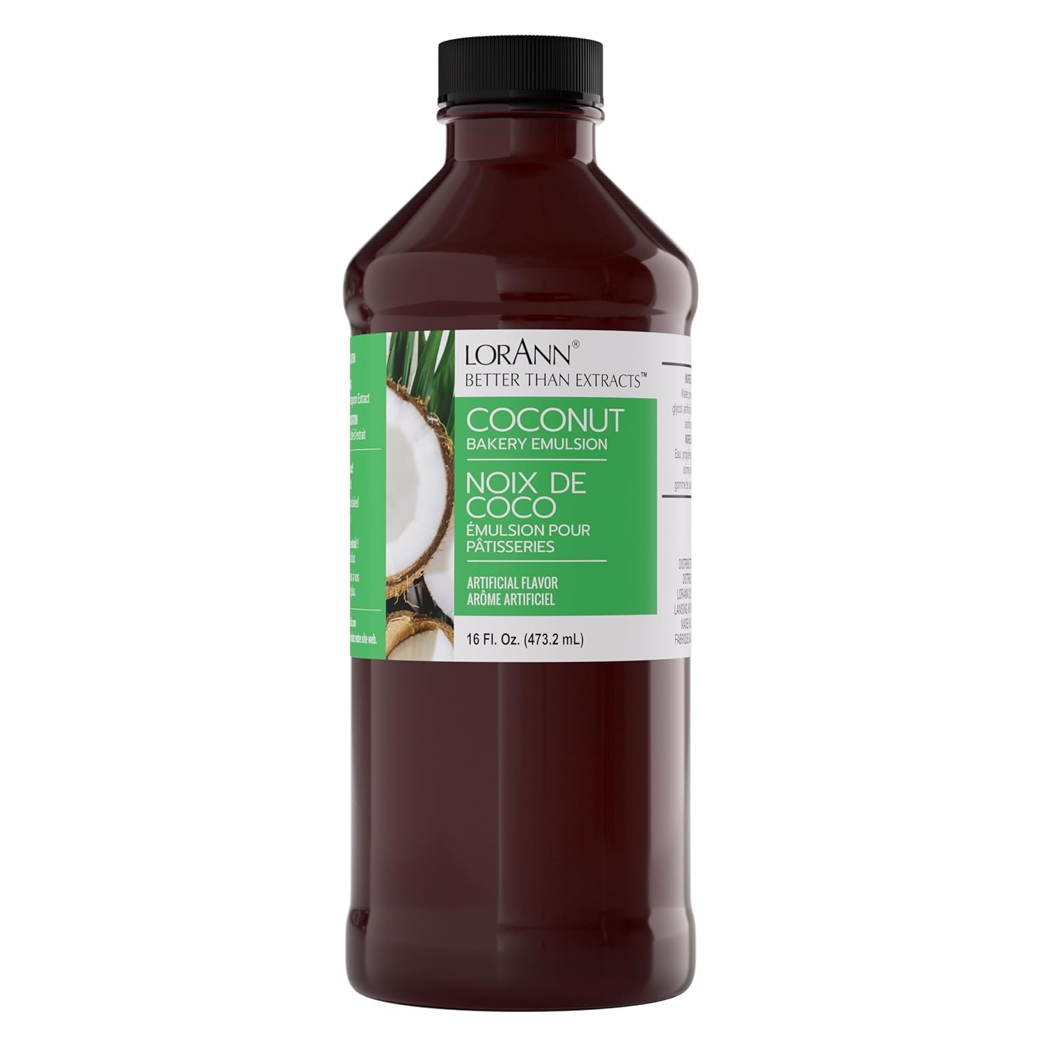 LorAnn Oils Peppermint Bakery Emulsion: True Essence, Ideal for Boosting Fruit Tones in Cakes, Cookies & Desserts, Gluten-Free, Keto-Friendly, Extract Substitute Essential for Your Kitchen, 16 Oz