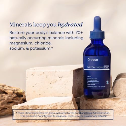 Trace Minerals Keto Electrolyte Drops with Magnesium, 4 fl oz, 24 Servings | Supports 300+ biochemical reactions, Chloride, sodium & potassium blend