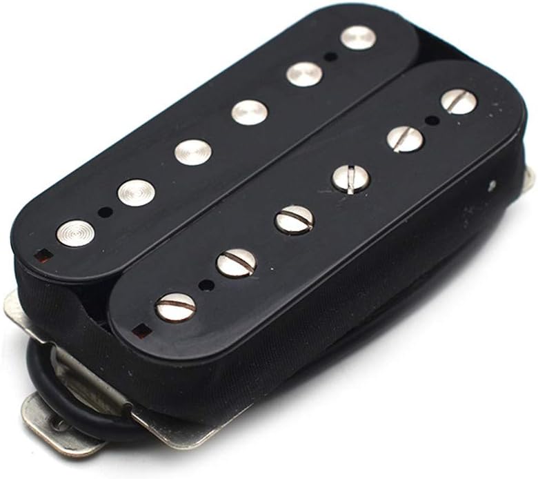 SAPHUE Alnico 5 Humbucker Pickup Double Coil Electric Guitar Pickups Set with Neck and Bridge with Prewired and Screws Parts Accessories Kit Black