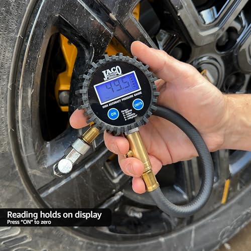 JACO Superior Products ElitePro Digital Tire Pressure Gauge - Professional Accuracy - 200 PSI