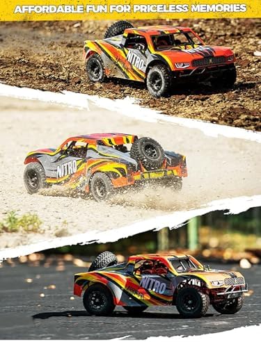 1/8 Scale Brushless RC Cars for Adults，Max 40mph Electric Off-Road Monster Truck