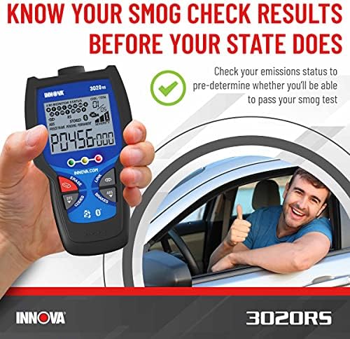 INNOVA 3020RS Fast & Easy-to-Use Check Engine Code Reader, OBD2 Scan tool for ABS Clear with Fix & Part Recommendations, Maintenance Schedules