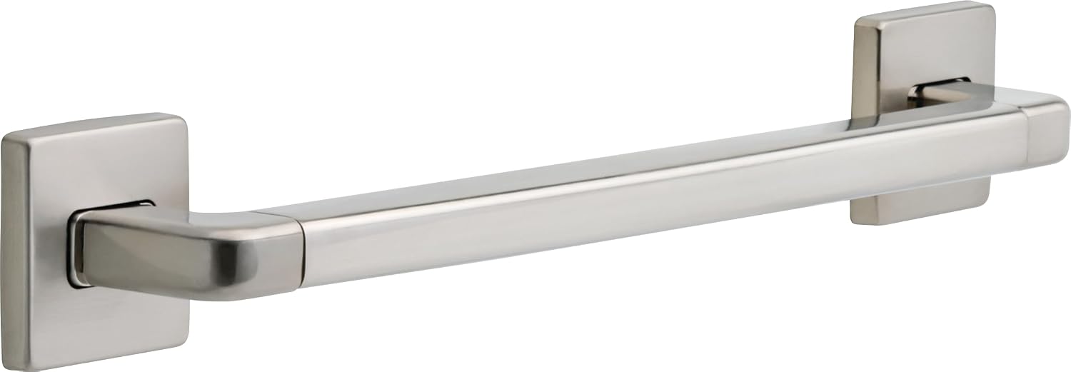 DELTA FAUCET 41918-SS Angular Modern Grab Bar, 18-Inch, Stainless, Brilliance Stainless Steel