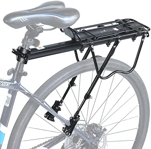 Lumintrail Bike Cargo Rack, Seatpost Mounted Bicycle Luggage Carrier with 20 LBs Weight Capacity for Trunk Bags