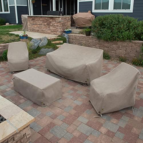 Modern Leisure Garrison Swivel Lounge Patio Chair Cover - Weather-Resistant Fabric - Outdoor Furniture Protection Perfect for Patio, Deck