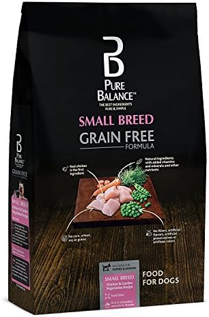 Pure Balance Small Breed Dog Food, Grain Free Chicken & Pea Recipe, 4 lbs
