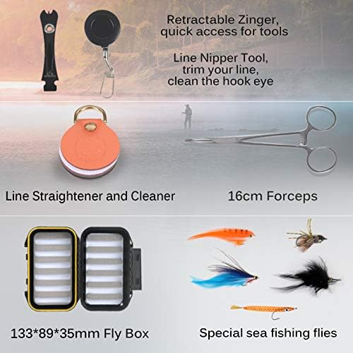 M MAXIMUMCATCH Maxcatch Predator Big Game and Saltwater Fly Fishing Rod: 7'11''/9'/9'2''/10', 4-Piece, 8/9/10/11/12 Weight