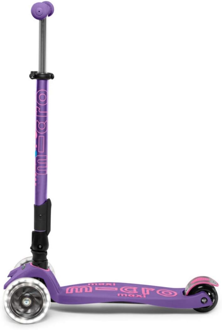 Micro Kickboard | Maxi Foldable LED Kids Scooter for Ages 5-12 | Children