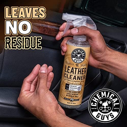 Chemical Guys, Leather Cleaner & Conditioner Kit for Cars & Home, 2 x 16 oz | Two-step kit cleans then conditions seats, furniture, bags and boots, pH-balanced for natural and sealed leather