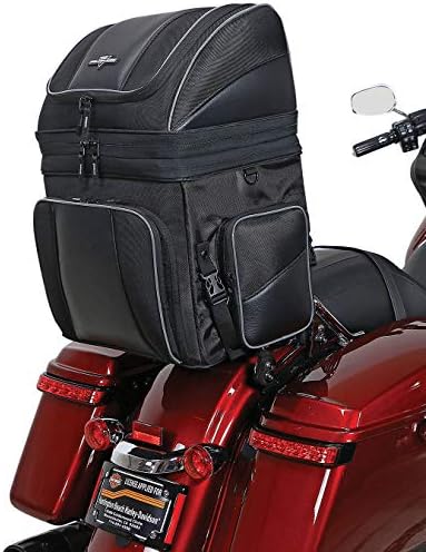 Nelson Rigg Route 1 Destination Backrest/Sissy Bar Rack Bag; Fits Harley Davidson, Indian, Yamaha & Suzuki Motorcycles