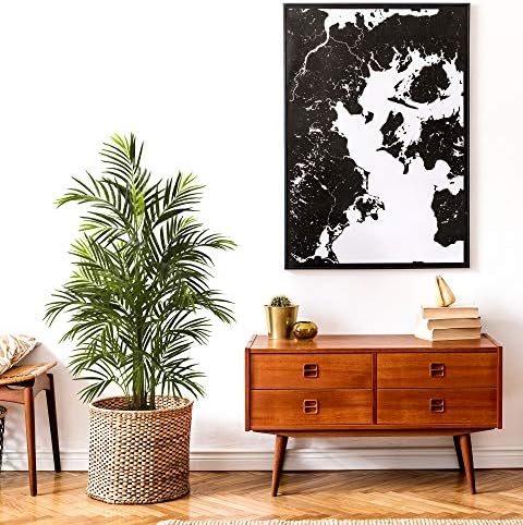 Nearly Natural 5388 Areca Palm UV Resistant Tree, 3.5-Feet, Green,50.5" x 7" x 7"