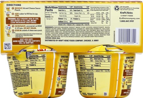 Velveeta Shells and Cheese Mac and Cheese Dinner, 8 Cups, Original, 2.39 oz | for Easy Snacks or Dinner Sides MADE WITH REAL CHEESE