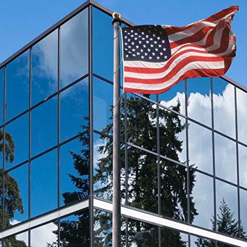 America’s Flag Company - American Flag 5x8 FT – Heavy Duty Nylon Outdoor US Flag – Embroidered Stars, Sewn Stripes, Brass Grommets - Made in USA - by Valley Forge Flag