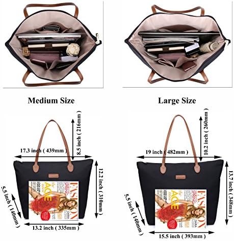 Water Resistant Light Weight Nylon Tote Bag Handbag