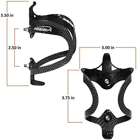Ibera Bike Water Bottle Holder, Quick Access Water Bottle Holders for Bike with Firm Grip, Lightweight Aluminum Cage, Fits Standard & Oversized Bottles, Stylish Easy Mount Bikes Bottle Holder