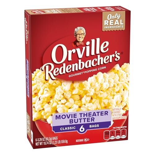 Orville Redenbacher’s Popcorn, Movie Theater Butter Flavor, 3 oz., 6-ct