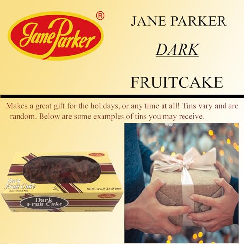 Jane Parker Fruitcake Dark Fruit Cake 1 pound (16 Ounce) Loaf