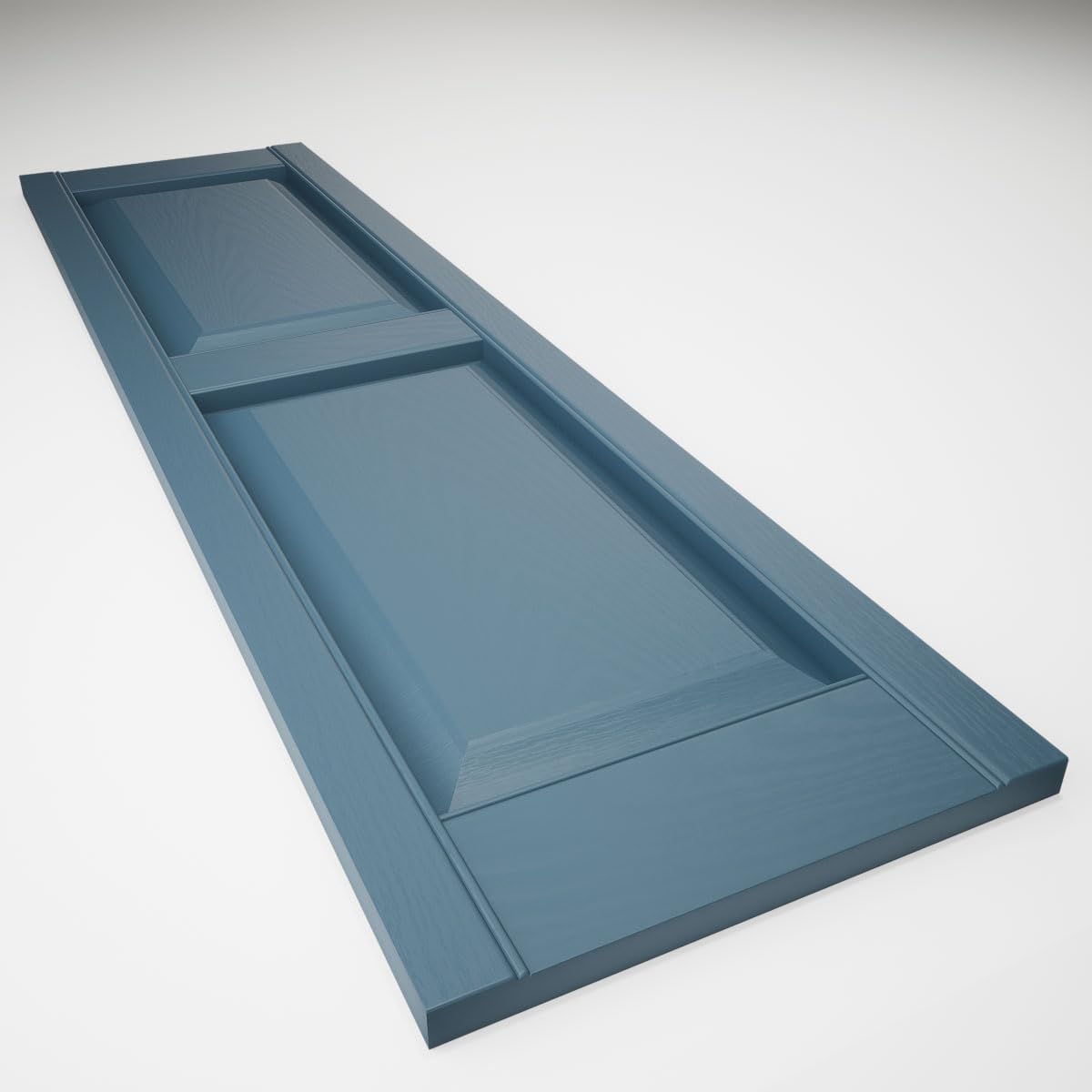 Mid America 00021247002 Standard Size Williamsburg Double Panel Vinyl Shutters, w/Installation Shutter-Lok's & Matching Screws (Per Pair), 002, 12"W x 47"H, Black