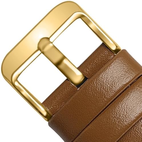 Fullmosa 22mm Quick Release Leather Watch Band for Garmin Samsung Galaxy | Strap for Garmin Vivoactive 4 45mm,Garmin Venu 4(45mm)/Venu 3/Venu 2,Samsung Galaxy Women Men, Red&Silver Buckle