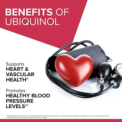 Qunol Mega Ubiquinol CoQ10 100mg, Superior Absorption, 100 Softgels | #1 Cardiologist Recommended Supplement for Heart Health, Coenzyme Q10 Supplement to support Vascular Health & Cellular Energy