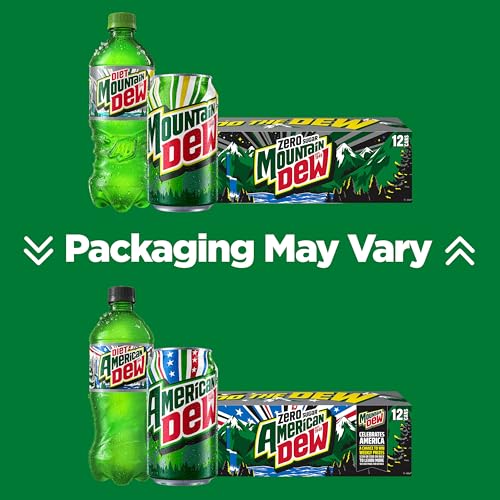 Diet Mountain Dew Soda Pop, Original, 12 fl oz Cans, (12 Pack)