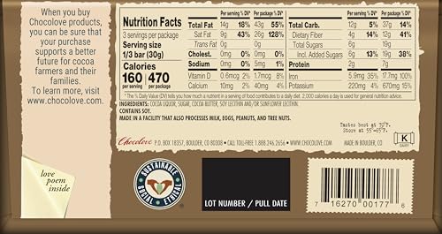 Chocolove - Extra Strong Dark Chocolate Bar - 3.2 oz.