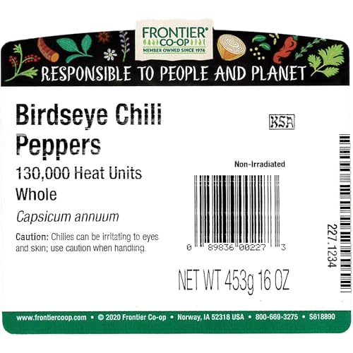 Frontier Co-op Whole Birdseye Chili Peppers 1lb