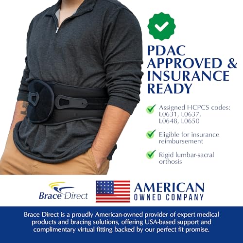 VertebrAlign LSO Back Brace for Sciatica & Herniated Disc L0650 | Back lumbar support brace that eases lower back pain, fracture support, SI joint & bulging disc. Men & women. L0631, L0648