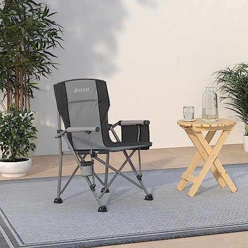 XGEAR Portable Camping Chair for Adutls Outdoor Camp Chairs,Blue