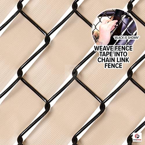 Chain Link Fence Privacy Tape 250 ft (40 SqFt) (Arctic White) | Gardening, Outdoor Wall, Balcony, Patio, Yard, Injury Prevention, Safety Fence Cover for Dog, Other Pet Hedge Slats
