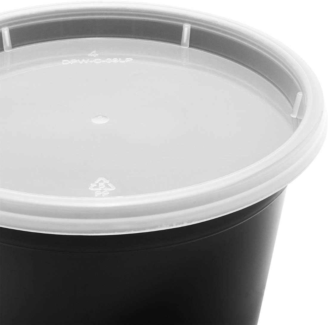 Karat [32oz - 240 ct] Clear PP Injection Molded Round Deli Containers with Lids (FP-IMDC32-PP)
