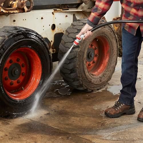Gilmour Pro 3 Pattern Utility Hose Nozzle with Insulated Grip, Heavy Duty Hose Nozzle for Watering and Cleaning