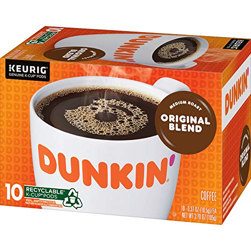 Dunkin' Donuts, Dunkin Donuts Coffee Medium Roast Original Blend K-Cup Pods, 10 Count