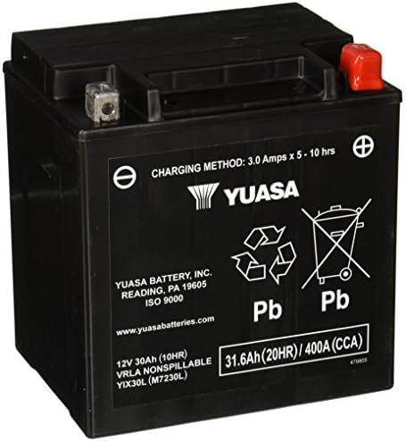 Yuasa YUAM7230L YIX30L Factory Activated YIX High Performance AGM Battery