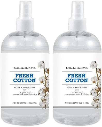 SMELLS BEGONE Air Freshener Home & Linen Spray - 16 oz, Pack of 2 - Odor Eliminator - Made with Essential Oils (Lavender)