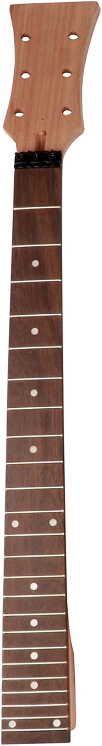 DIY Electric Guitar Kit Beginner Kit Right Handed Mahogany Body | Mahogany Neck, Rosewood Fretboard, 6 String, Black Hardware, Build Your Own Guitar
