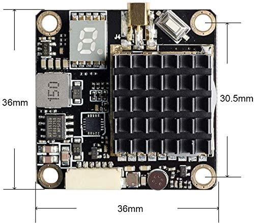 5.8GHz FPV VTX PIT/250/500/1000/2000mW Long Range Switchable Transmitter Support OSD Configuration Using Smart Audio and Microphone with MMCX
