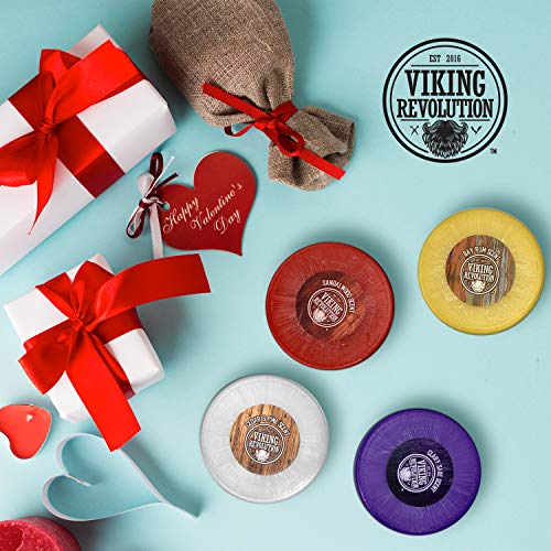 Viking Revolution Shaving Soap Variety Set 1 - 2.5 oz (4 Pack)