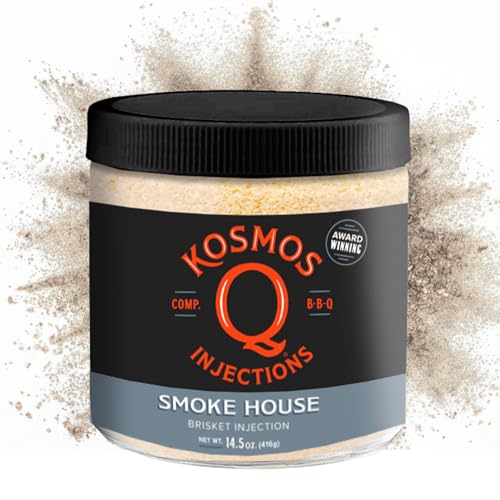 Kosmos Q Reserve Blend Brisket Injection, Premium Beef BBQ Marinade for Tender & Juicy Brisket, Phosphate-Enhanced for Moisture Retention, Competition-Grade Seasoning, Gluten Free, 16 Oz Jar