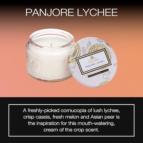 Voluspa Baltic Amber, Petite Candle Jar, 3.2 Ounce, 25 Hour Burn Time, Coconut Wax for Clean Burning, Handcrafted in the USA
