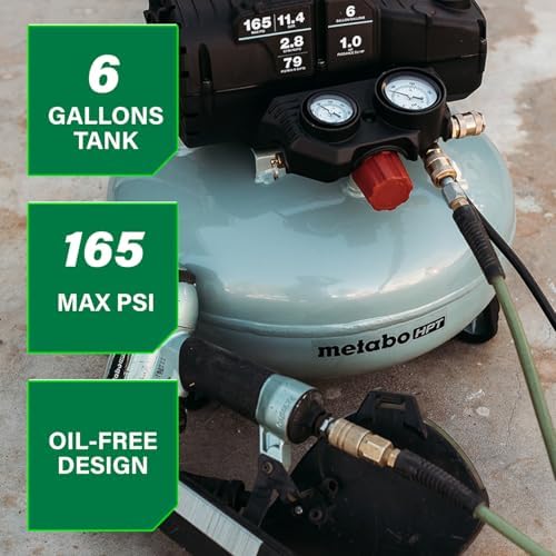 Metabo HPT Portable Pancake Air Compressor, 6 Gallon 200 PSI, EC914S