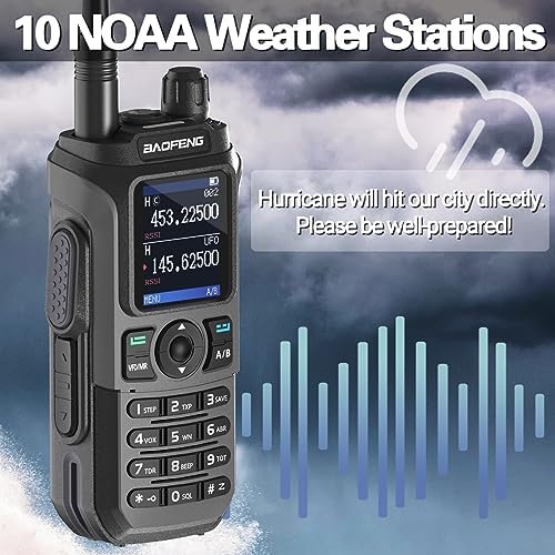 Ham Radio Baofeng Radio UV-21R Ham Radio Handheld Long Range Two Way Radio for Adults 5RM Rechargeable Walkie Talkies K5Plus with NOAA Weather
