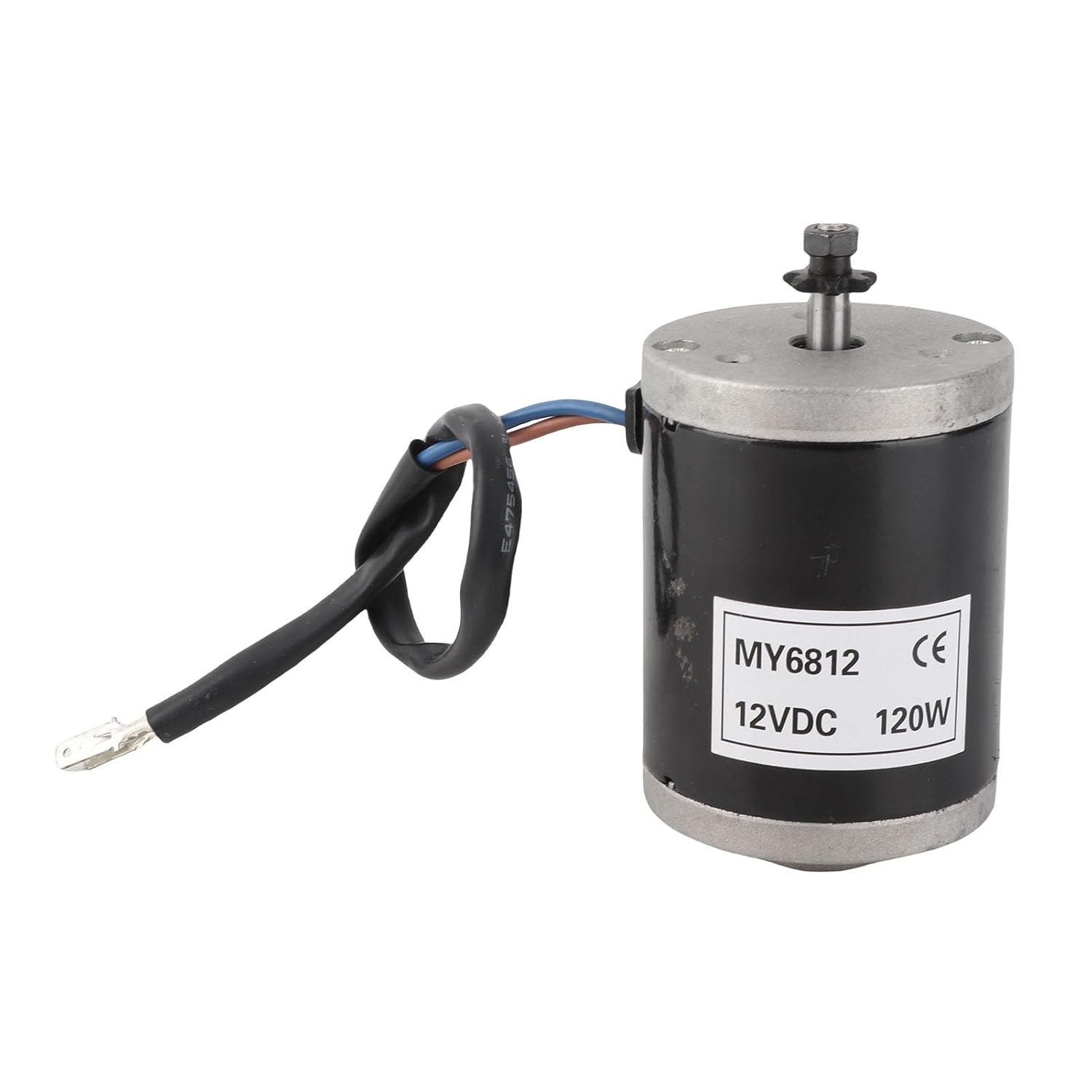 Brushed Motor, MY6812 12V 120W High Speed Small Brush Motor with Belt Pulley Electric Scooter E Accessory