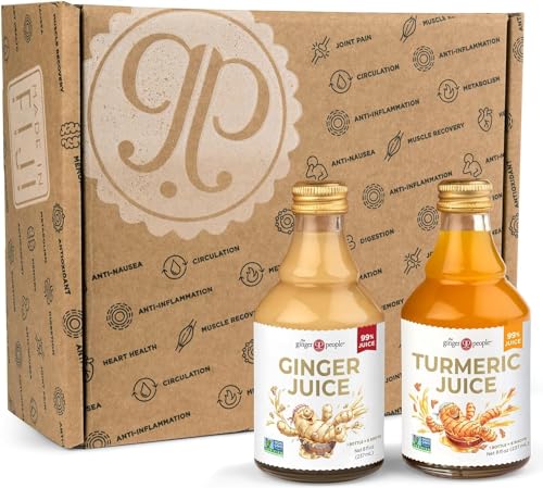 Organic Turmeric Juice, 99% Pure Turmeric Juice by The Ginger People – Drug Free Support, Non-GMO, Premium Quality, 32 Fl oz Bottle (Pack of 1)